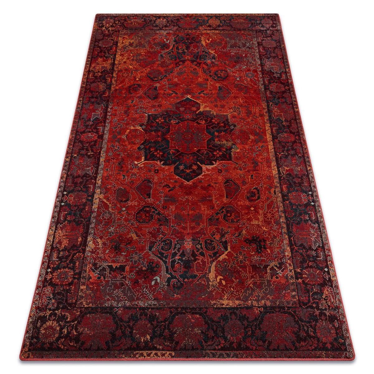 Dywan DYWANY ŁUSZCZÓW wełniany POLONIA Dukato Ornament rubin, 170x235 cm