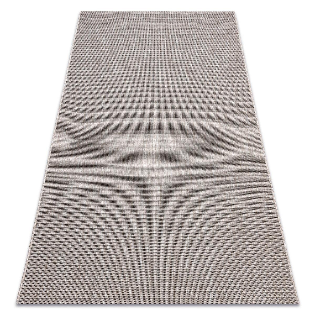 Dywan DYWANY ŁUSZCZÓW SZNURKOWY SIZAL FLOORLUX 20580 gładki, jednolity, jednokolorowy - srebrny / czarny, 240x330 cm