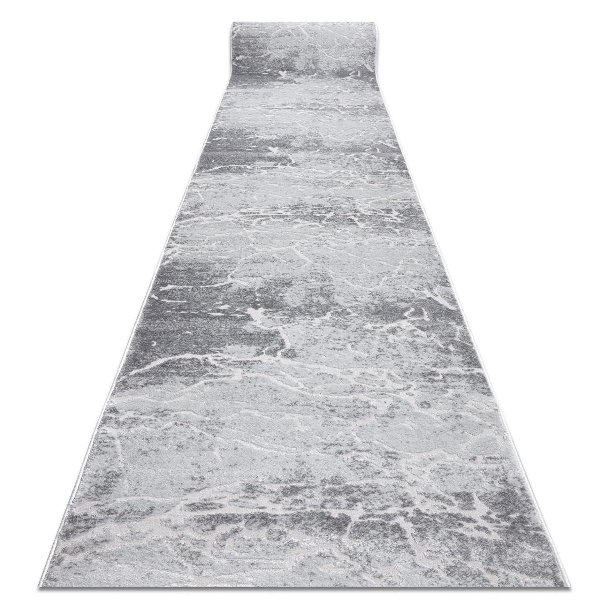 Chodnik DYWANY ŁUSZCZÓW Strukturalny MEFE 6182 dwa poziomy runa szary 200 cm, 200x300 cm