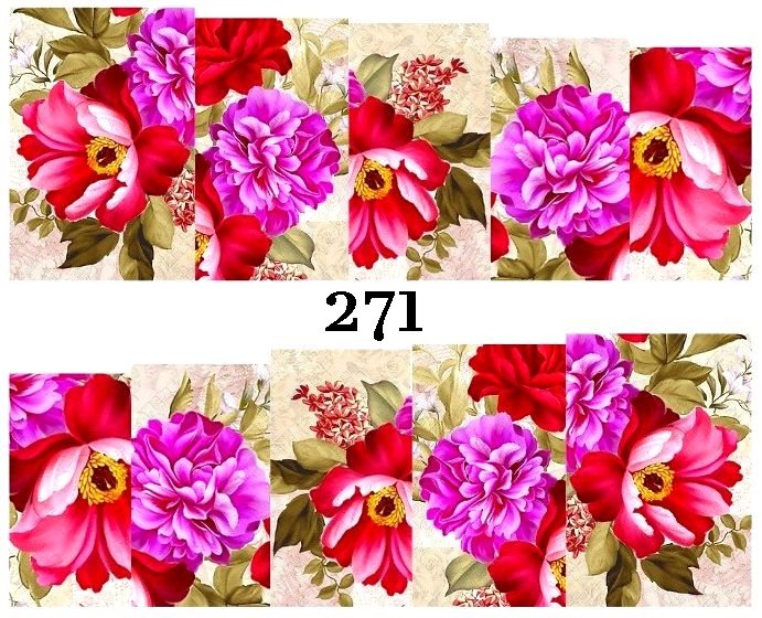 Naklejki wodne na paznokcie - nr 271