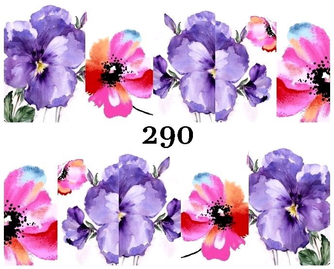 Naklejki wodne na paznokcie - nr 290