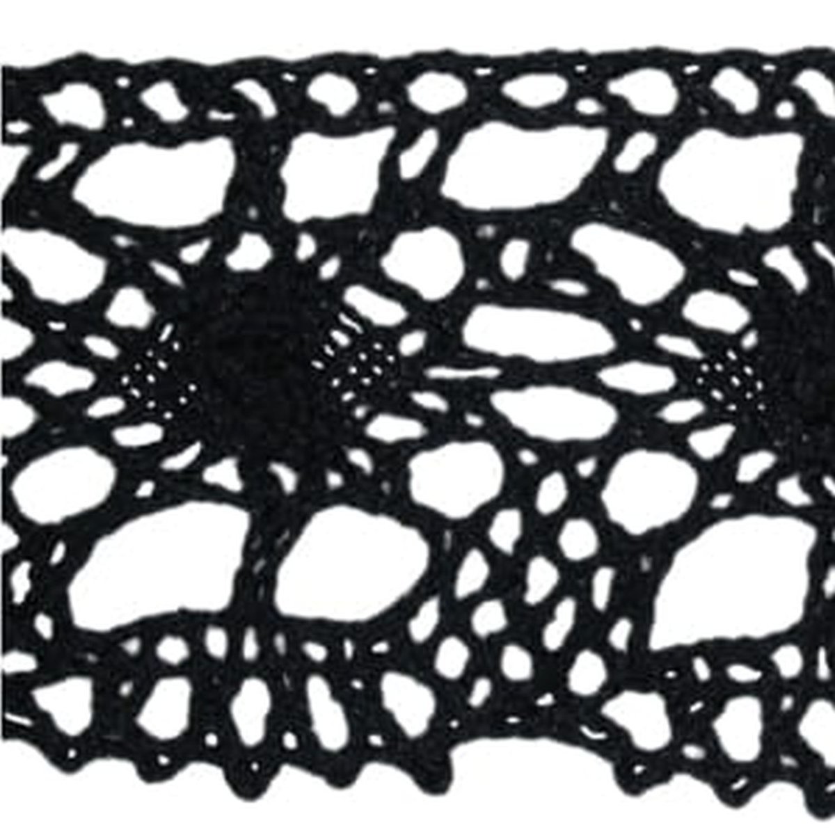 Chiny Koronka bawełniana czarna S - 07 ( 1mb ) 0822-39815