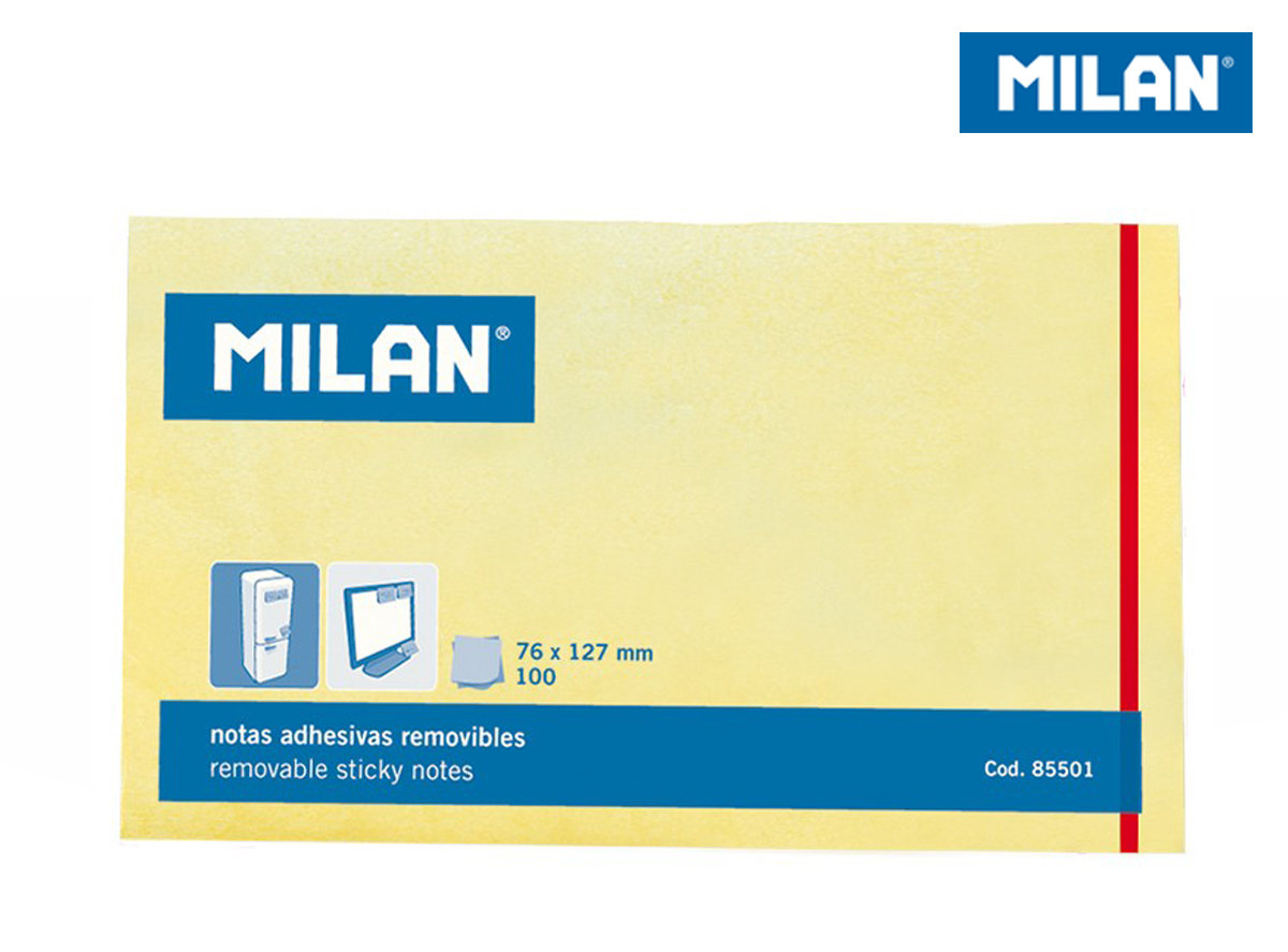 MILAN Blok biurowy MILAN Karteczki samoprzylepne neon 125X75 WIKR-975582 WIKR-975582