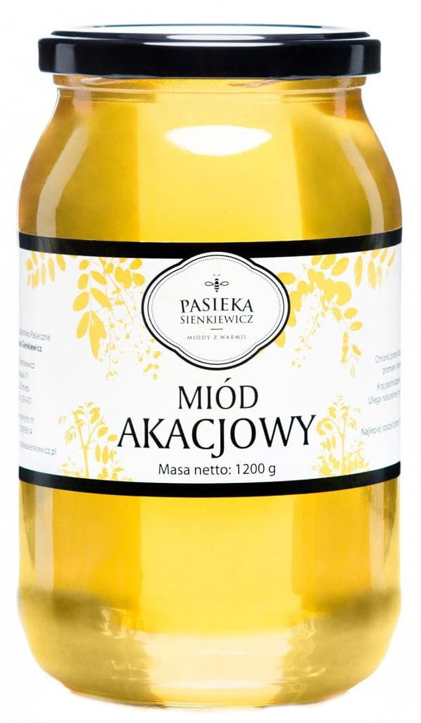 Miód Akacjowy 900ml 1200g