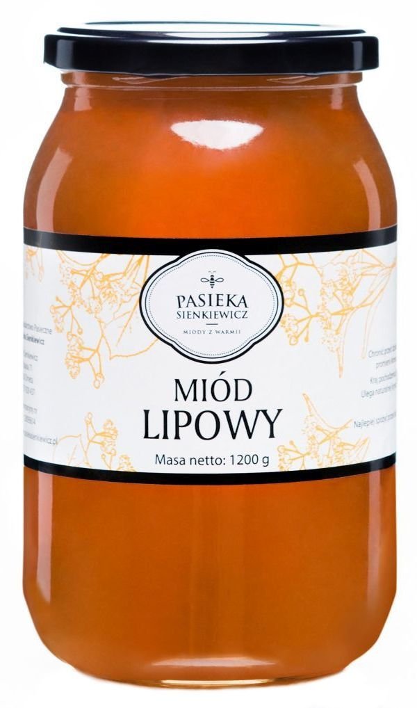 Miód Lipowy 900ml 1200g