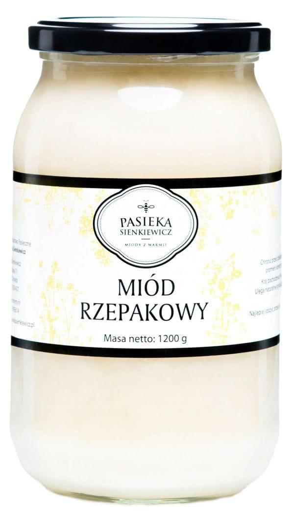 Miód Rzepakowy 900ml 1200g