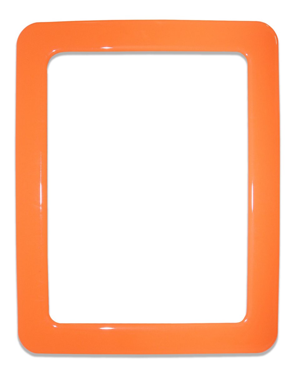 Magnetyczna ramka samoprzylepna rozm. 16.0x11.8cm - pomarańczowa