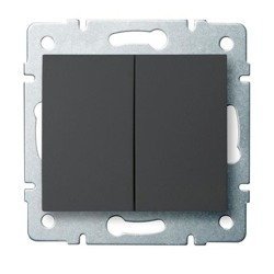 Kanlux Łącznik zwierny podwójny LOGI 02-1022-141 gr 25247
