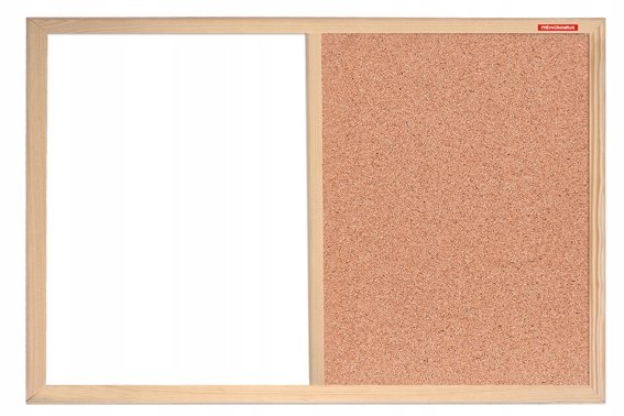 MEMOBOARDS Tablica magnetyczna korkowa 60x40 typ duo combi