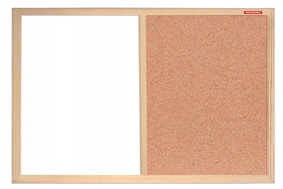 MEMOBOARDS Tablica magnetyczna korkowa 60x40 typ duo combi