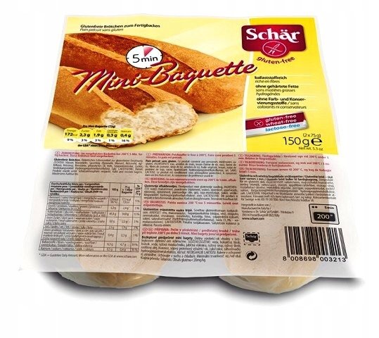 Schär Mini baguette - Mini bagietki do zapiekania 150g