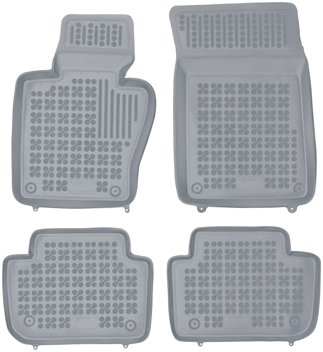 Dywaniki gumowe, Bmw X3 E83 SuV od 2003-2010r. Rezaw Szare 200708/S