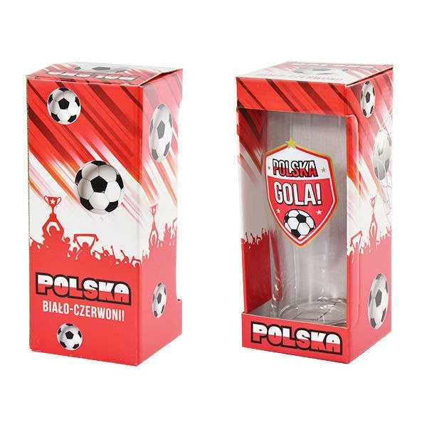 Szklanka do piwa 500 ml z napisem Polska Gola!