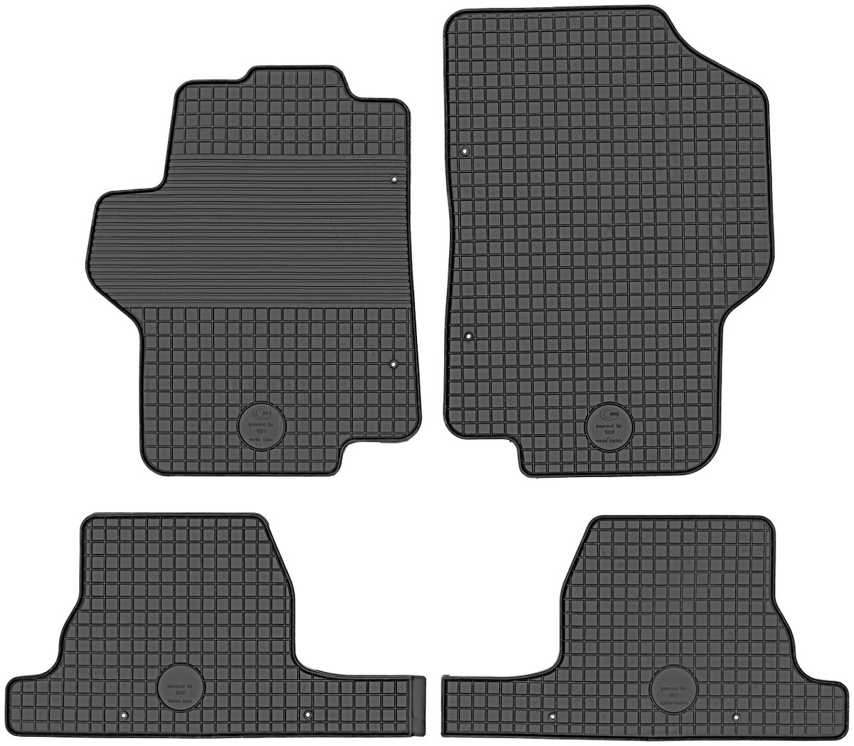 Dywaniki gumowe, Peugeot 1007 hatchback od 2005 - 2009r. 214637