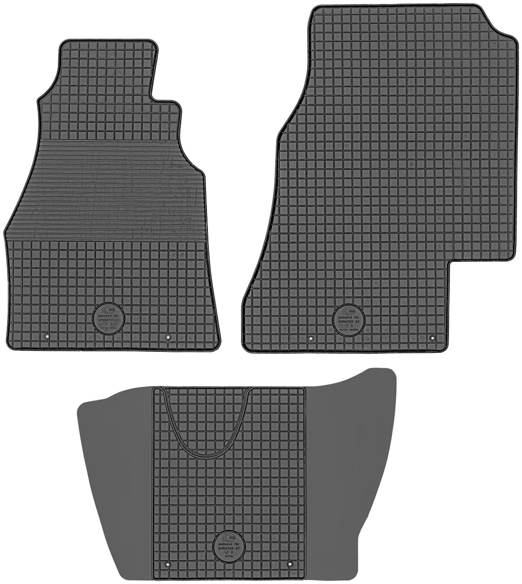Dywaniki gumowe, Volkswagen Lt II Van od 1996-2006r. 214868