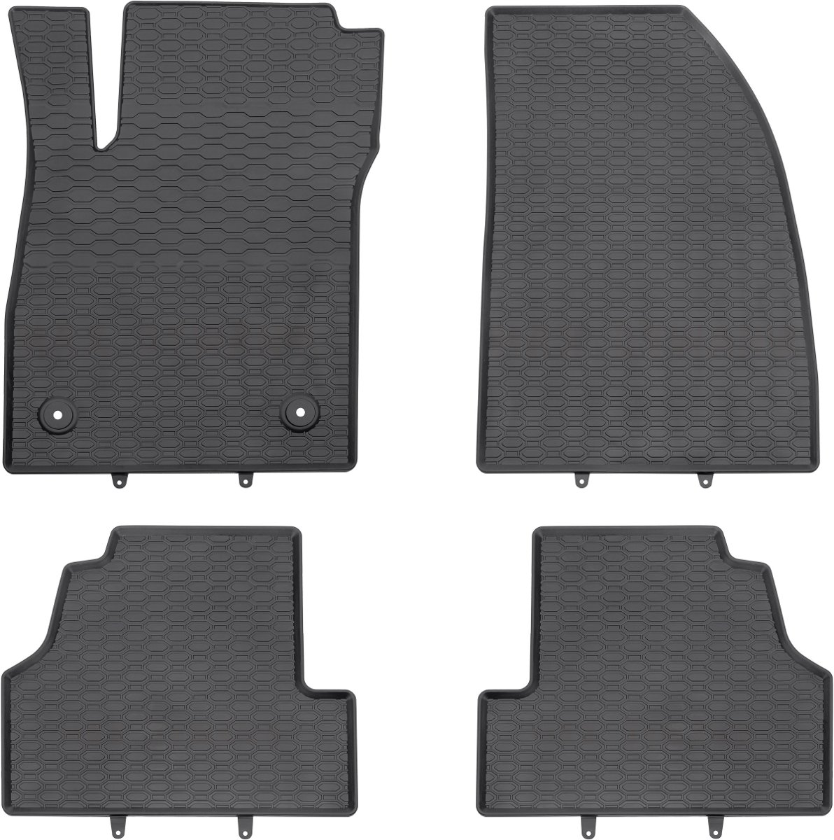 Geyer & Hosaja Dywaniki gumowe czarne GEYER-HOSAJA 872/4C, 4 szt, OPEL MOKKA (2012-), CHEVROLET TRAX (2013-) GEYER-HOSAJA 01 1 99 184 21 00 1 1