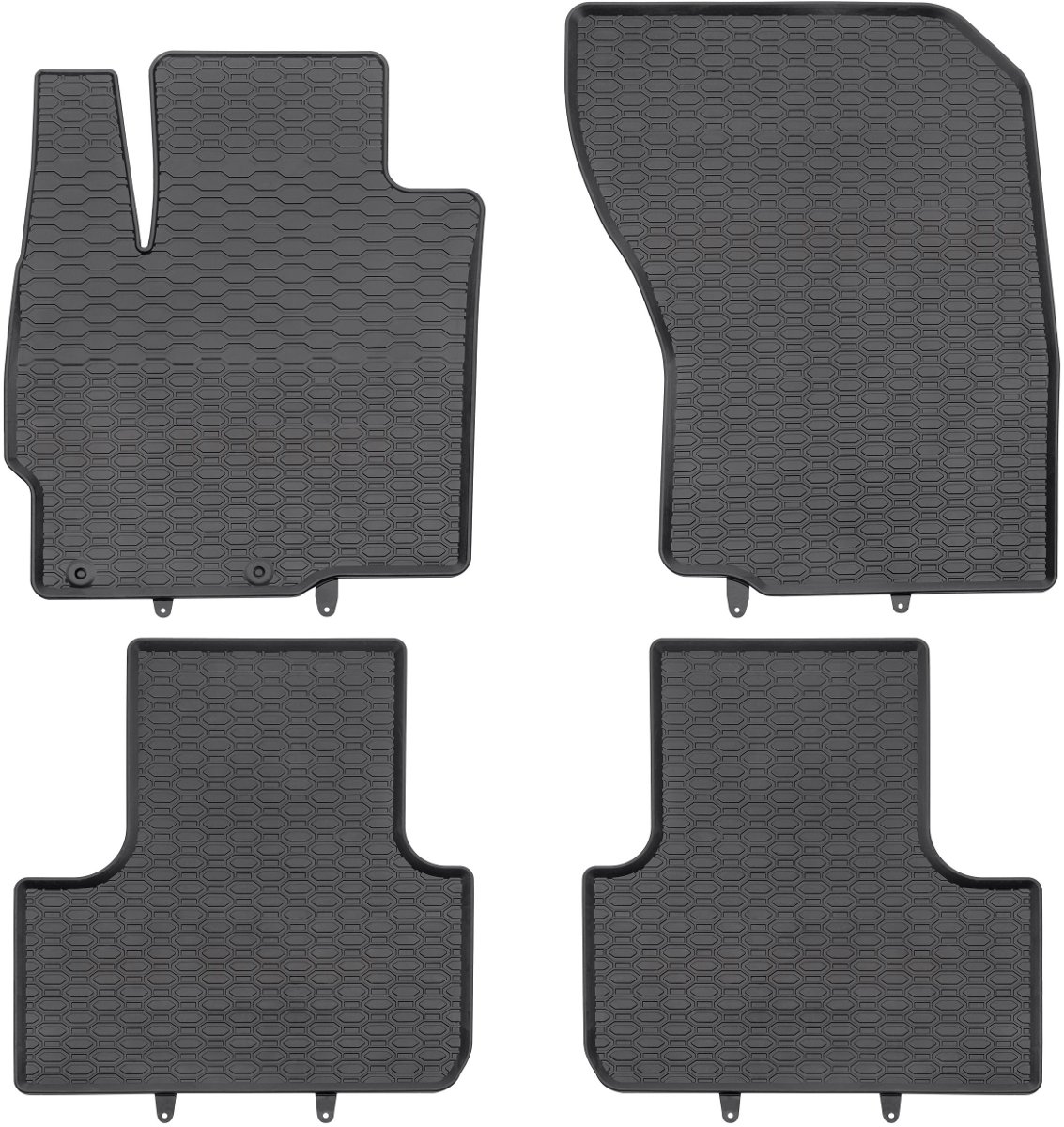 GEYER-HOSAJA Dywaniki gumowe czarne GEYER-HOSAJA 857/4C, 4 szt, MITSUBISHI ASX(2010-), PEUGEOT 4008 (2012-), CITOREN C4 AIR CROSS (2012-) GEYER-HOSAJA 01 1 99 168 21 00 1 1