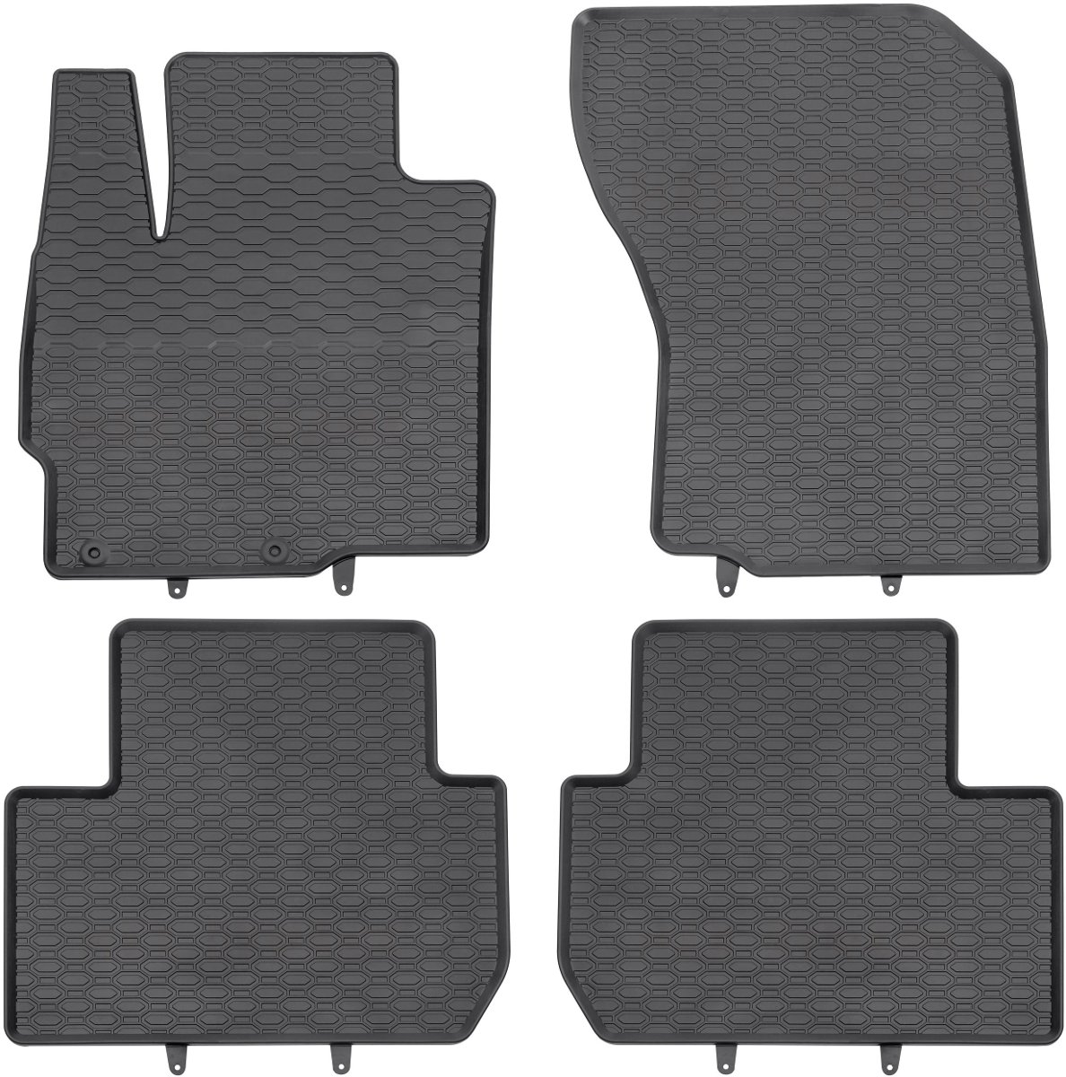 GEYER-HOSAJA Dywaniki gumowe czarne GEYER-HOSAJA 856/4C, 4 szt, MITSUBISHI OUTLANDER III(2012-), PEUGEOT 4007 (2007-2012), CITROEN C-CROSSER (2007-2012) GEYER-HOSAJA 01 1 99 167 21 00 1 1