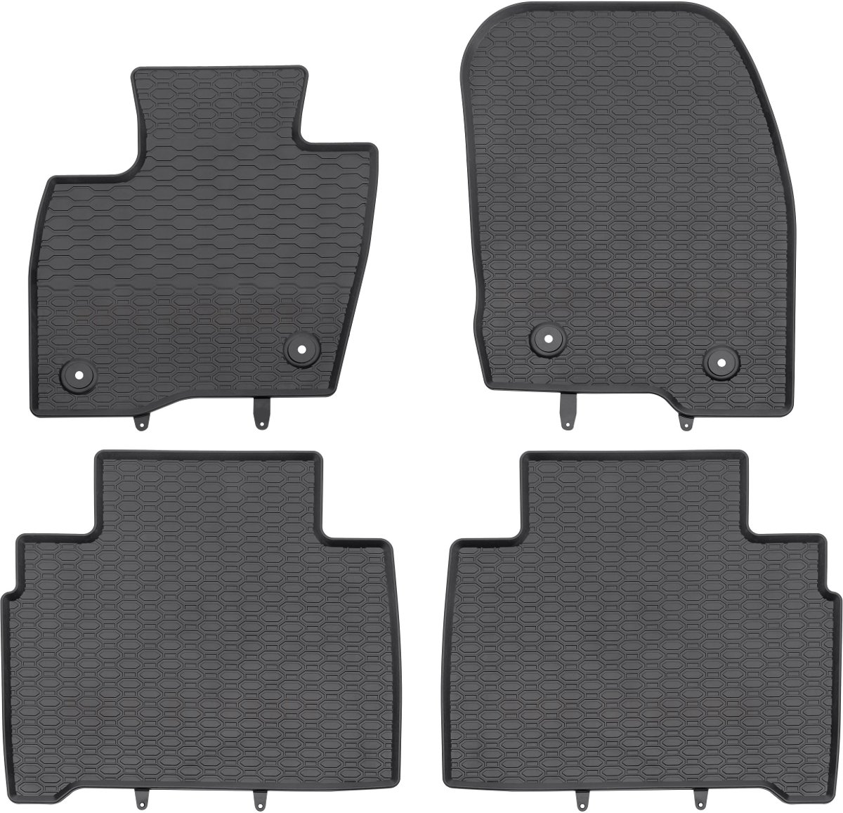 GEYER-HOSAJA Dywaniki gumowe czarne GEYER-HOSAJA 876/4C, 4 szt, FORD S-MAX II (2015-), GALAXY IV (2015-) GEYER-HOSAJA 01 1 99 190 21 00 1 1