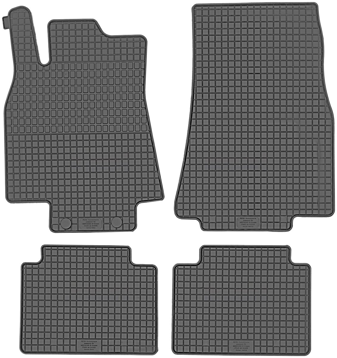 Dywaniki gumowe, Mercedes B-Klasa T245 MinIVan od 2005-2011r. PeteX P41110