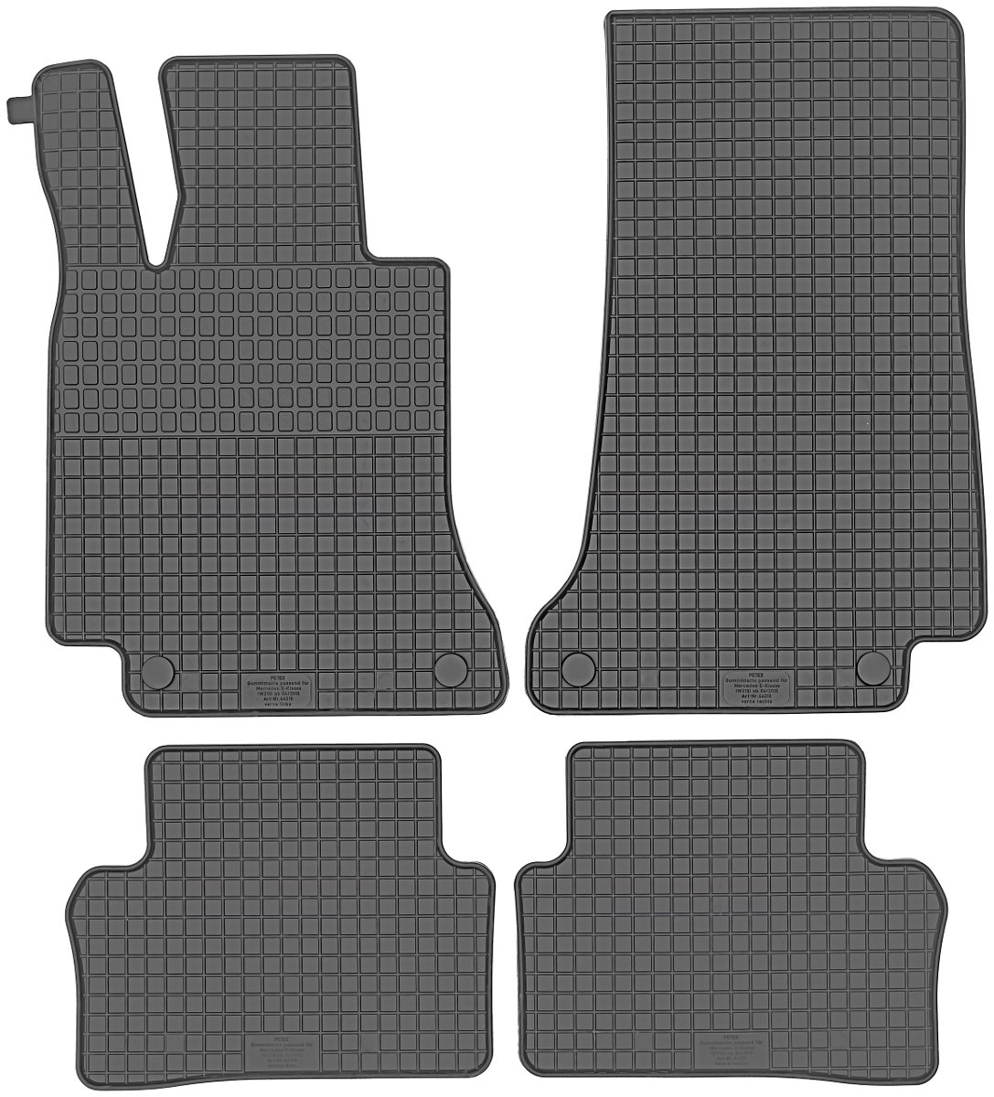 Petex gumowa mata 4-częściowa czarna Mercedes klasy E W213 od 4/2016