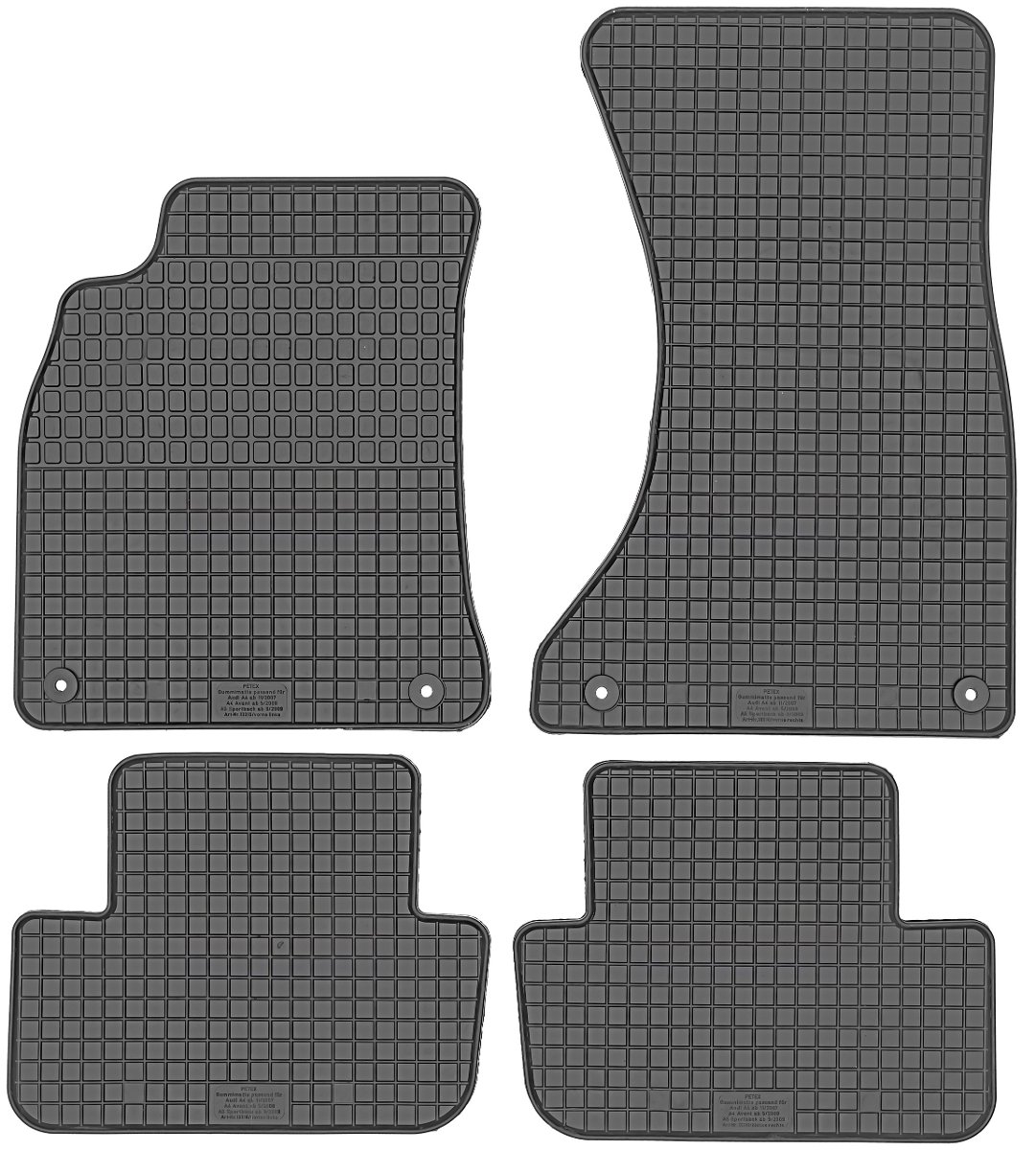 PETEX Petex 13310 mata gumowa 4-częściowy, liczba 4 13310