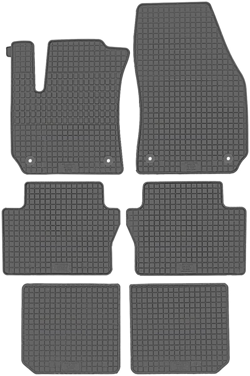 Dywaniki gumowe, Opel Zafira B MinIVan (6 Osobowy) od 2005-2014r. PeteX P59110