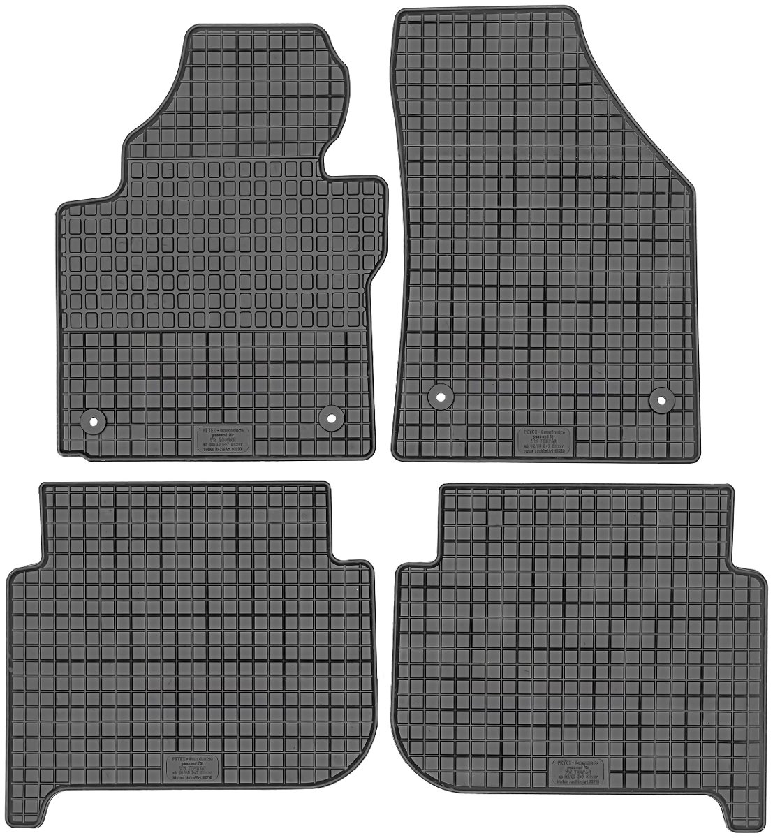 PETEX Petex 63210 guma Mats, zestaw 4 63210