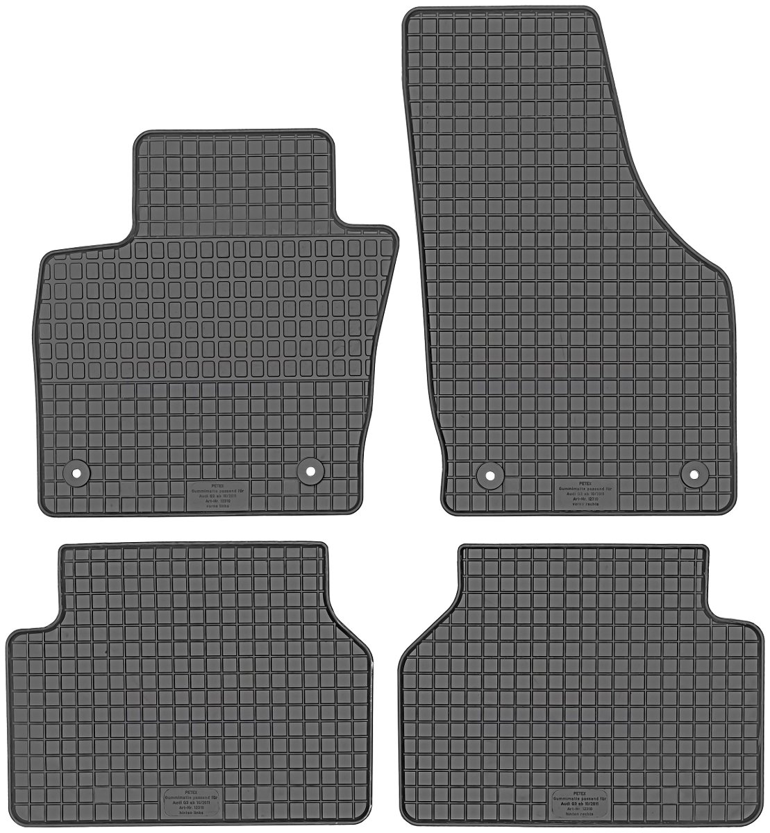 Dywaniki gumowe, Audi Q3 I SuV od 2011-2018r. PeteX P12310