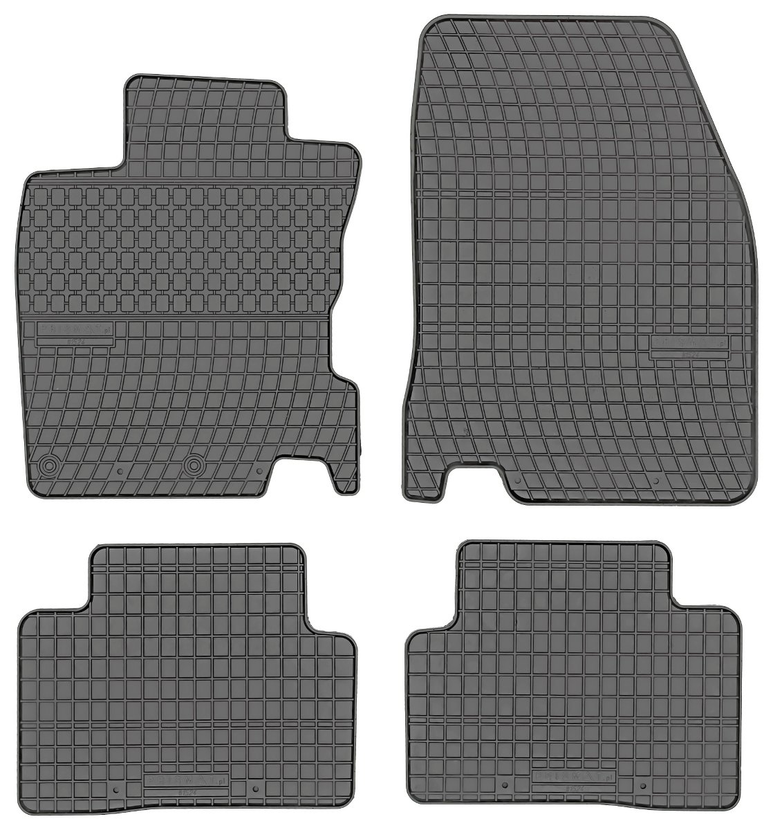 Dywaniki gumowe, Nissan Qashqai II CrossoVer od 2013-2020r. Prismat 1524