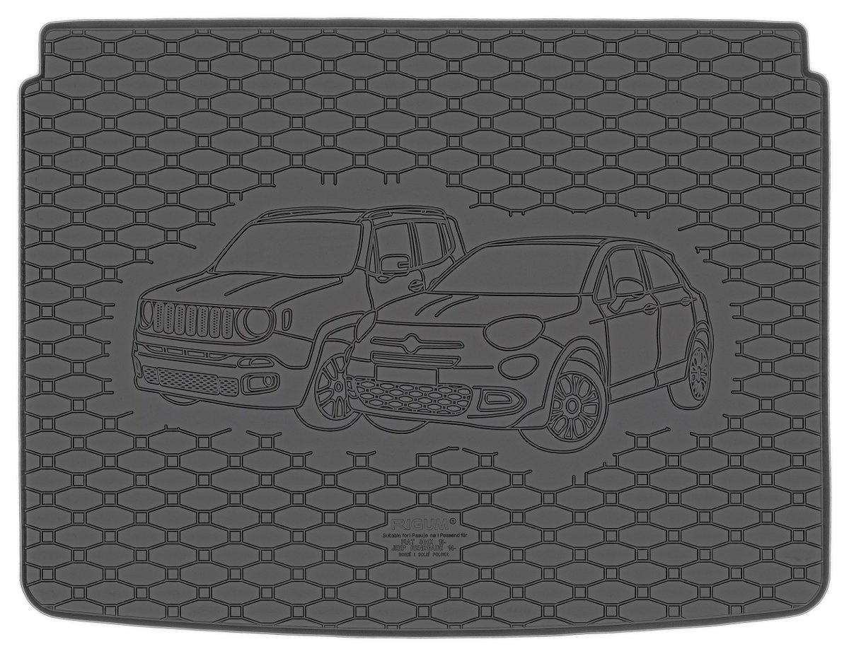 Rigum Mata bagażnika gumowa do JEEP Renegade 2014- górna i dolna podłoga bagażnika 814019