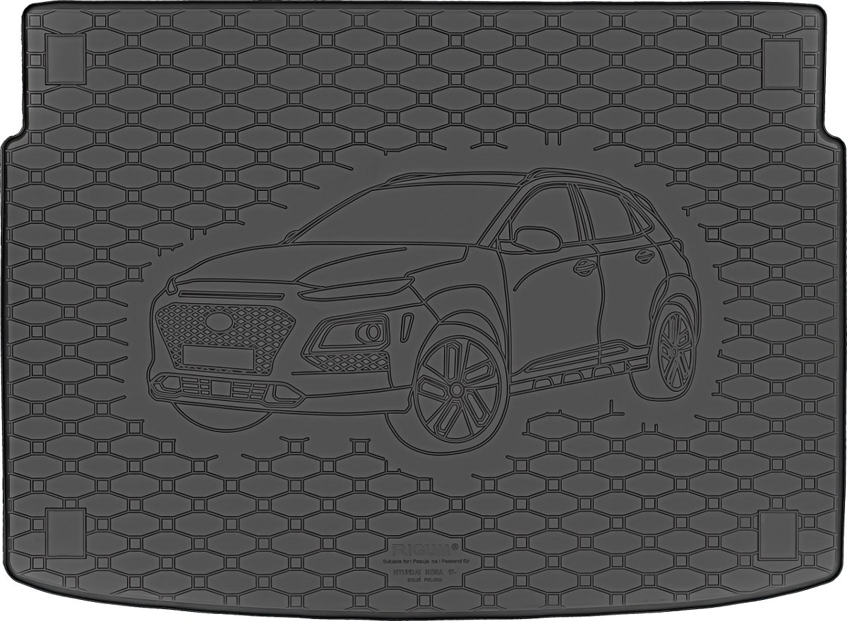 Rigum Gumowa kąpiel do pnia Hyundai Kona 2017 niższe piętro