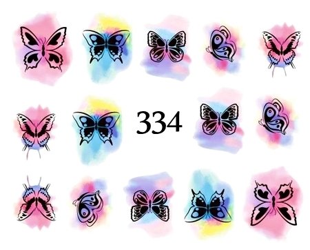 Naklejki wodne na paznokcie - nr 334