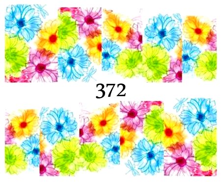 Naklejki wodne na paznokcie - nr 372