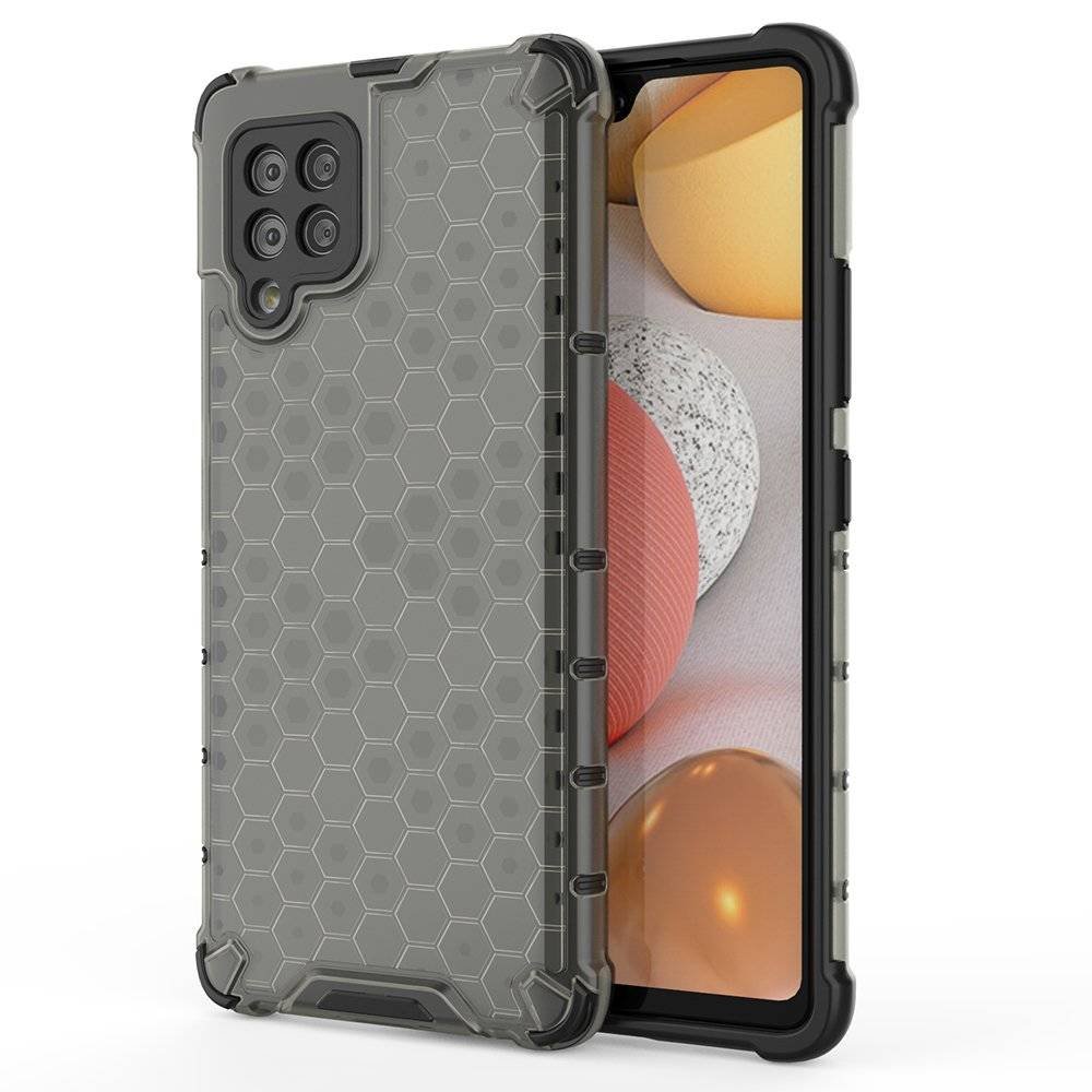 Samsung Honeycomb etui pancerny pokrowiec z żelową ramką Galaxy A42 5G czarny