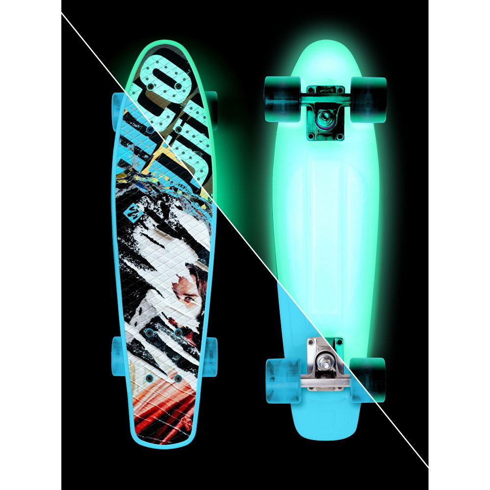 Świecący pennyboard Street Surfing Beach Board Glow Rough Poster 22,5