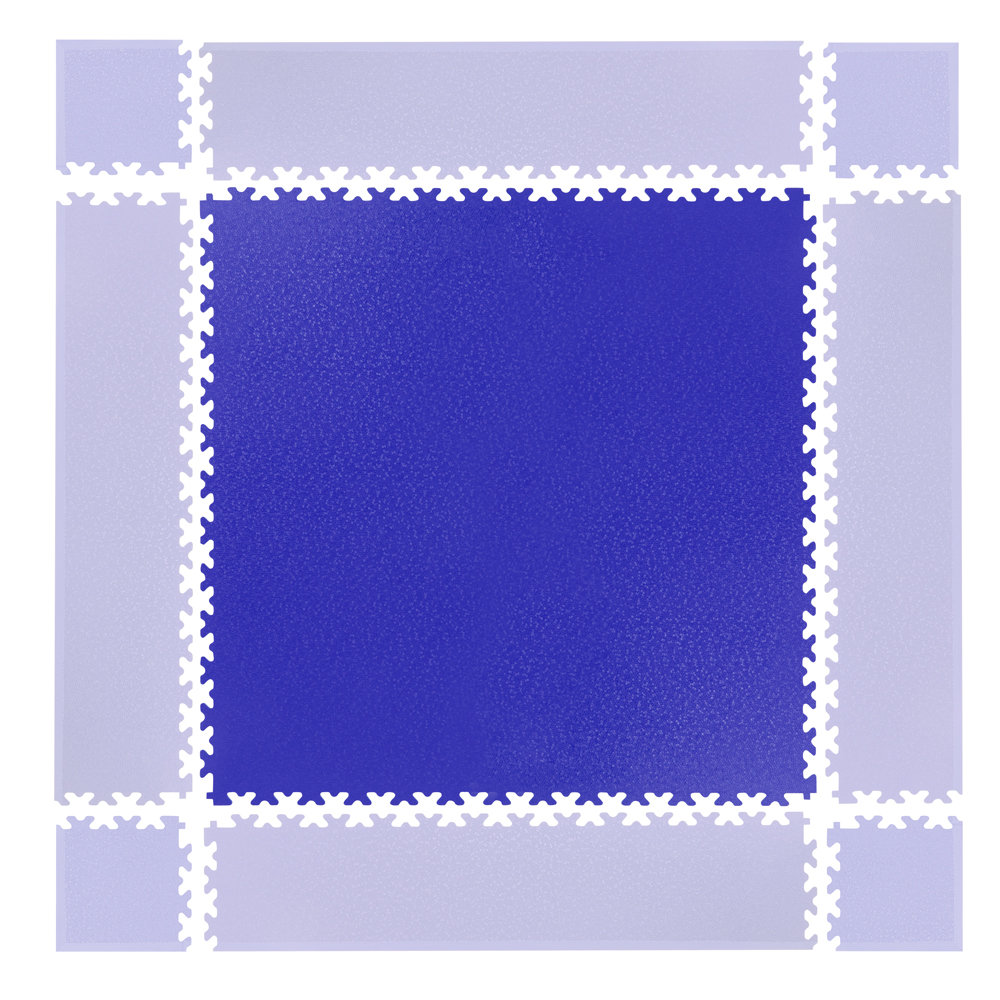 Insportline Mata pod sprzęt Puzzle Simple niebieska 23063-3