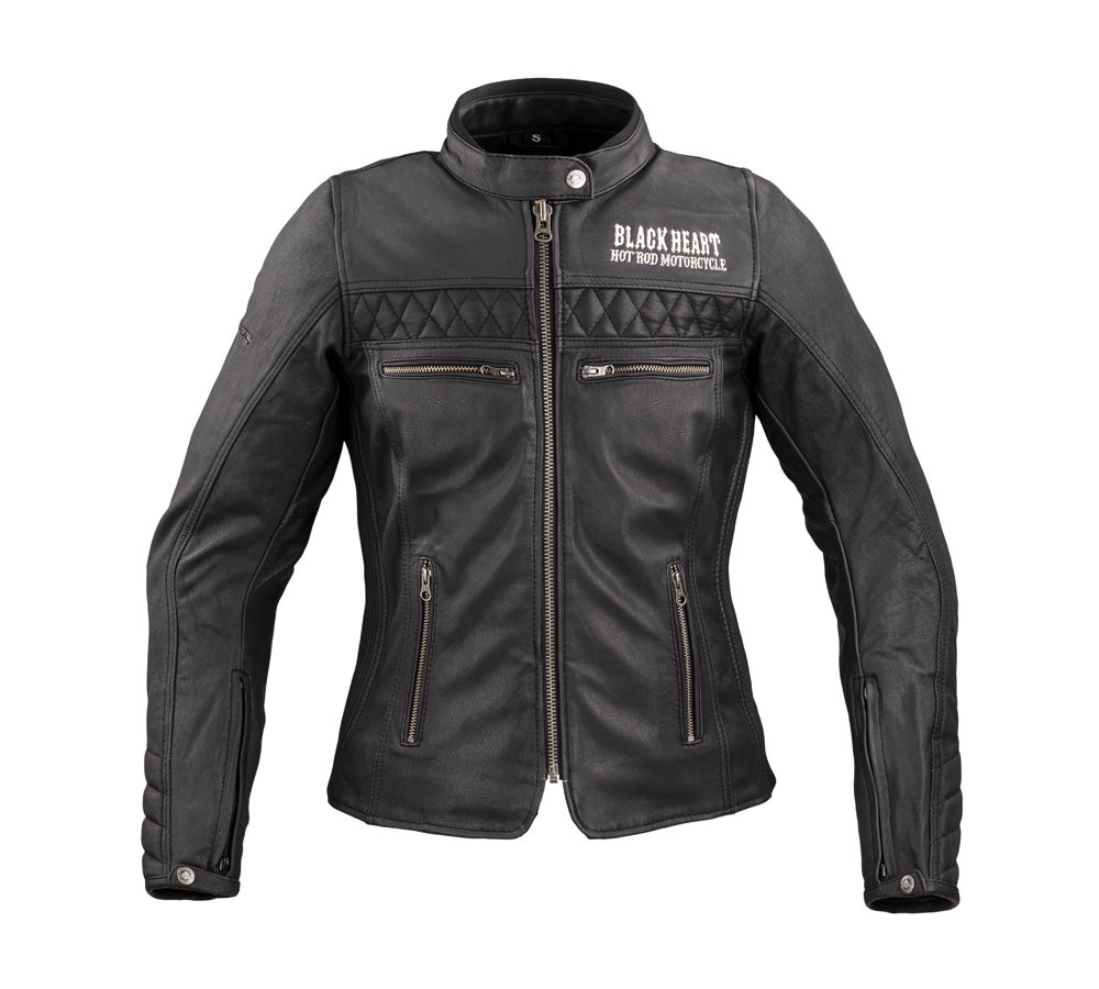 W-TEC Black Heart Damska skórzana kurtka motocyklowa W-TEC Black Heart Raptura, Czarny, XL 22887-XL