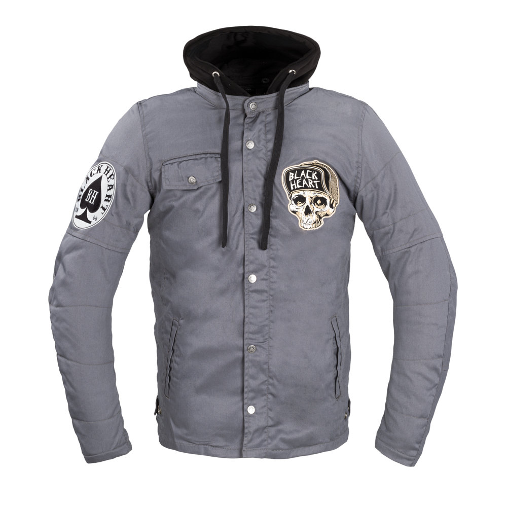 W-TEC Black Heart Męska kurtka motocyklowa W-TEC Black Heart Garage Built Jacket, Ciemny szary, 3XL 22854-3XL