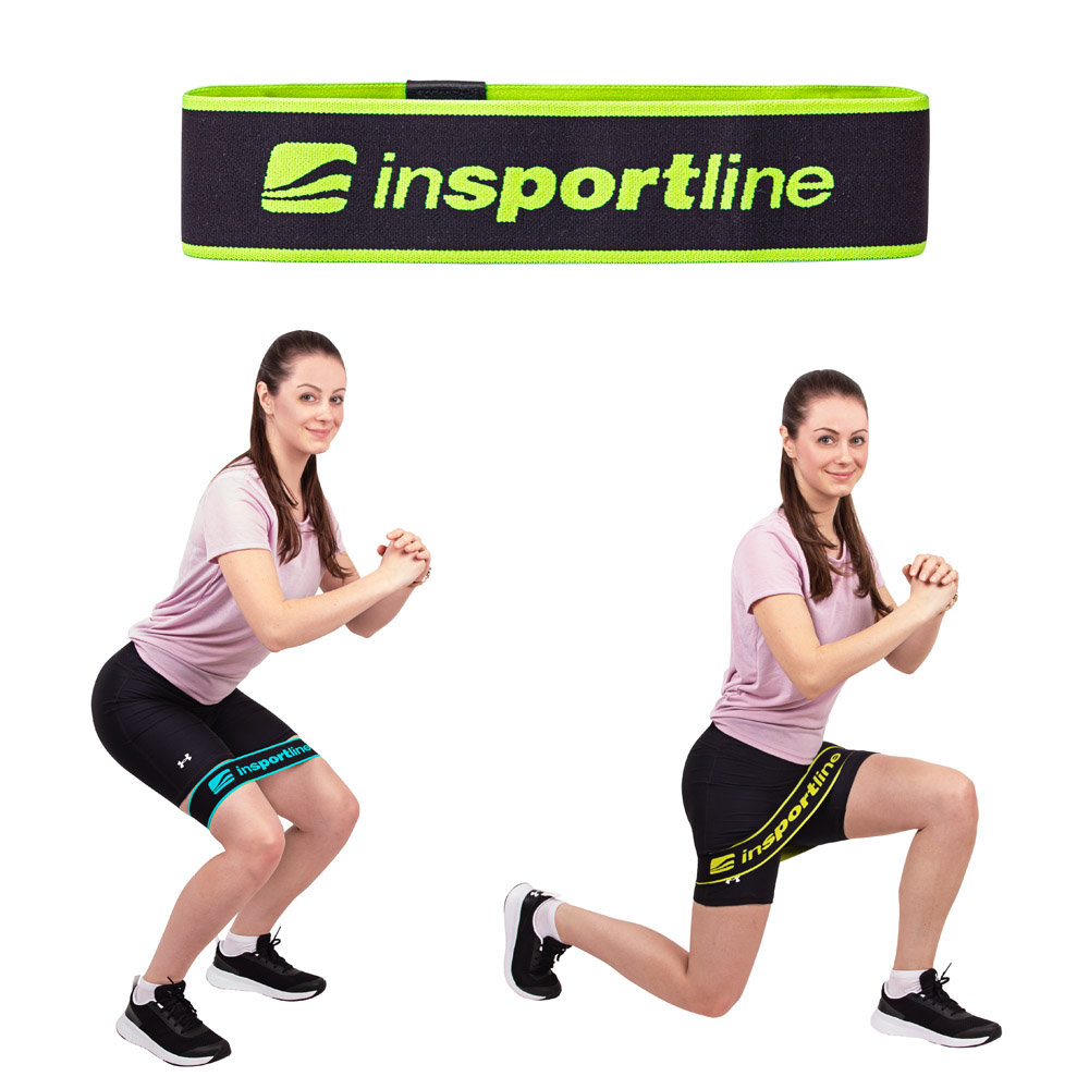 Insportline Solidna opaska, taśma oporowa fitness Hiplop S 21694