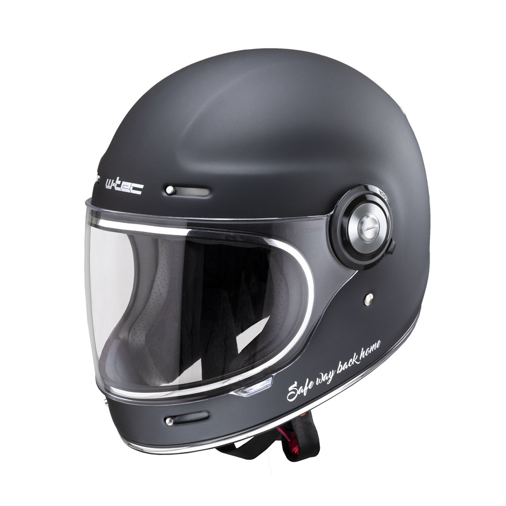 W-TEC Kask motocyklowy retro V135 SWBH Fiber Glass, L (59-60) 21591-L