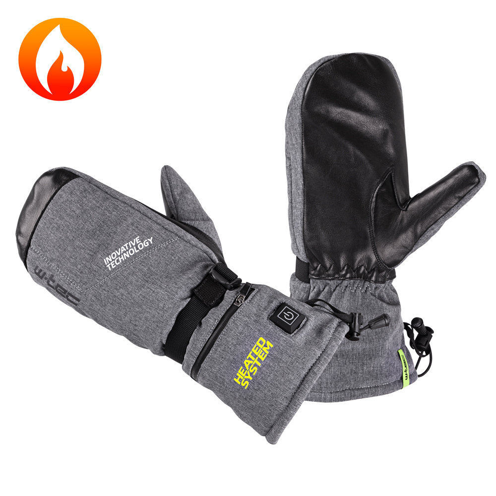 Podgrzewane rękawiczki W-TEC HEATtero, Szary, XXL
