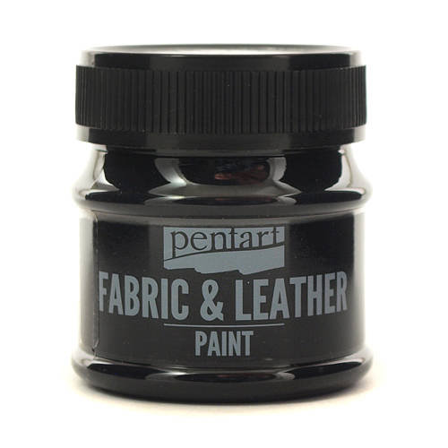 Farba do tkanin i skóry 50 ml - czarna