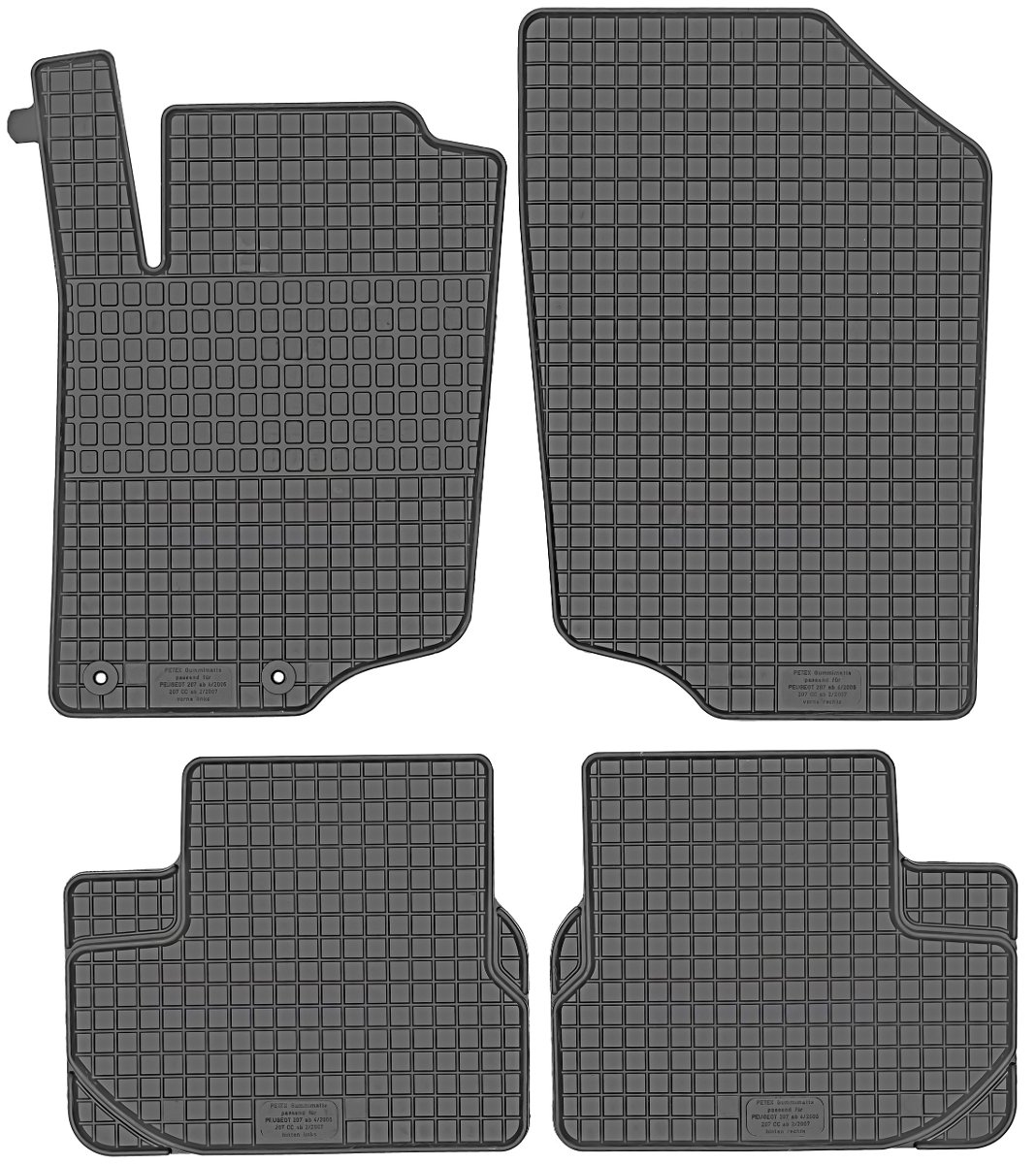 Petex 25310 mata gumowa 4-częściowy, liczba 4