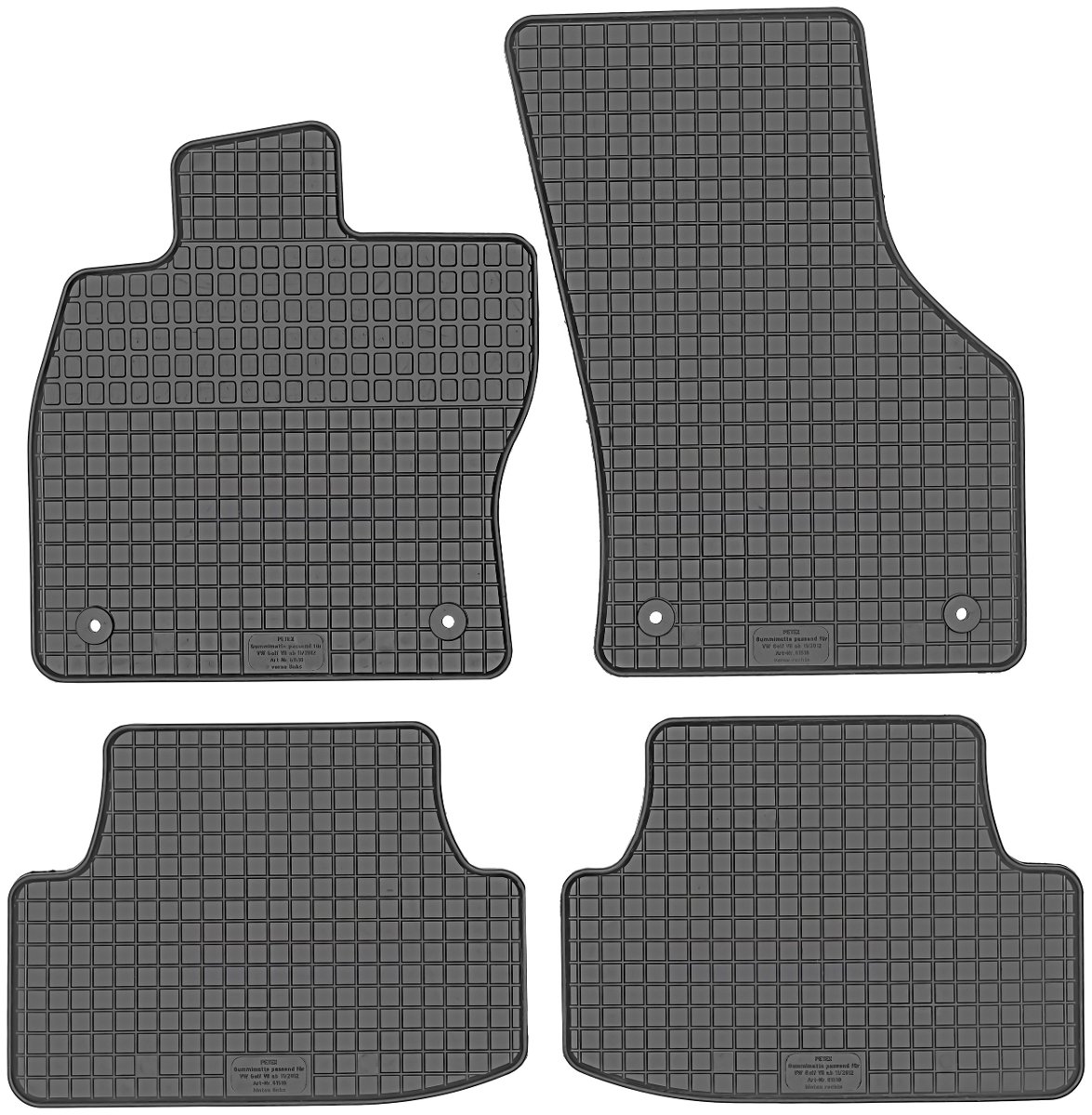 Dywaniki gumowe, Volkswagen Golf VII / Golf Alltrack hatchback / Kombi od 2012r. PeteX P61510
