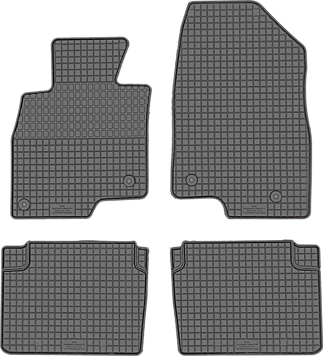 Dywaniki gumowe, Mazda 6 III Sedan / Kombi od 2013r. PeteX P92215