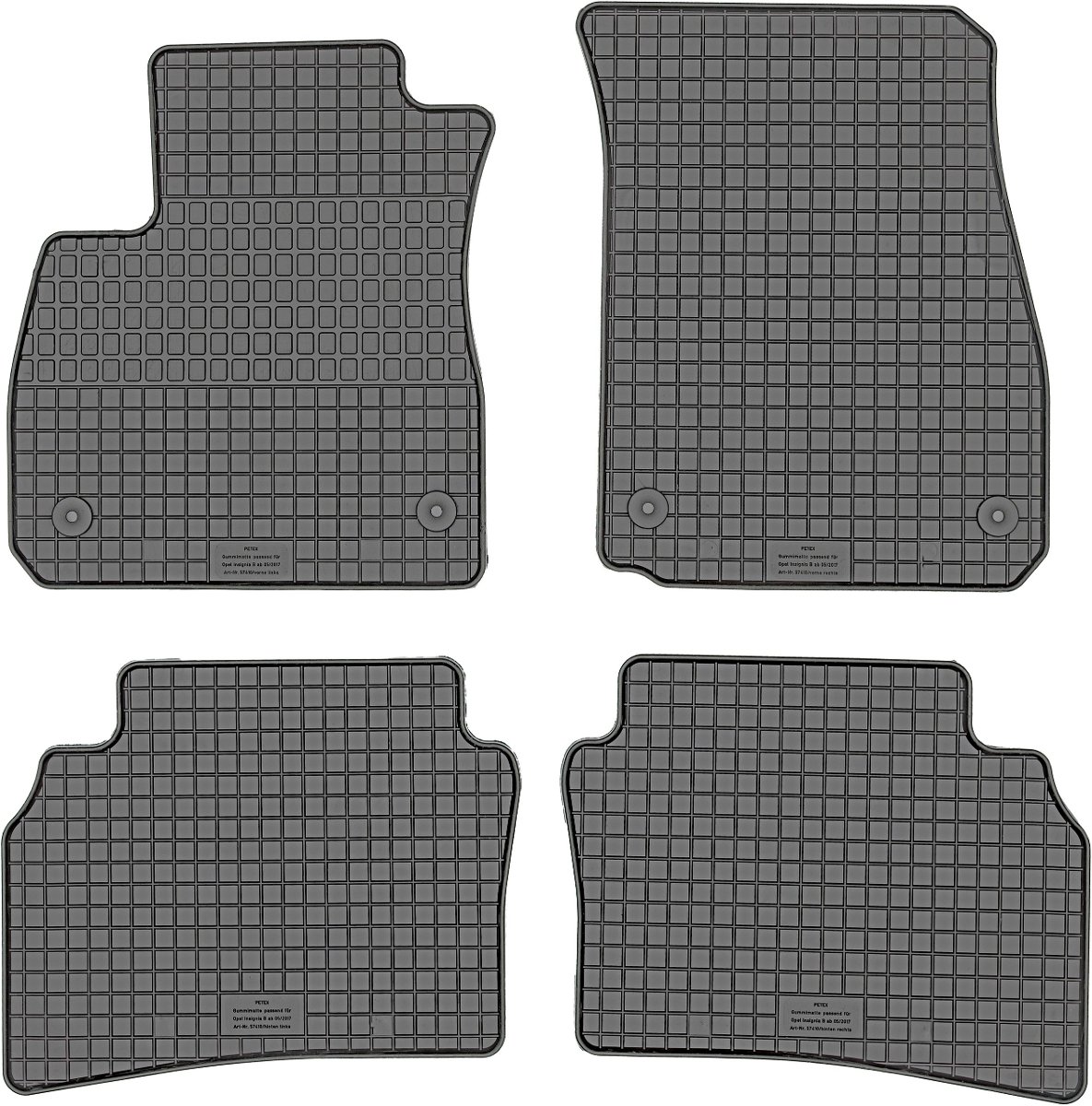 Dywaniki gumowe, Opel Insignia B Sedan / Kombi od 2017r. PeteX P57410