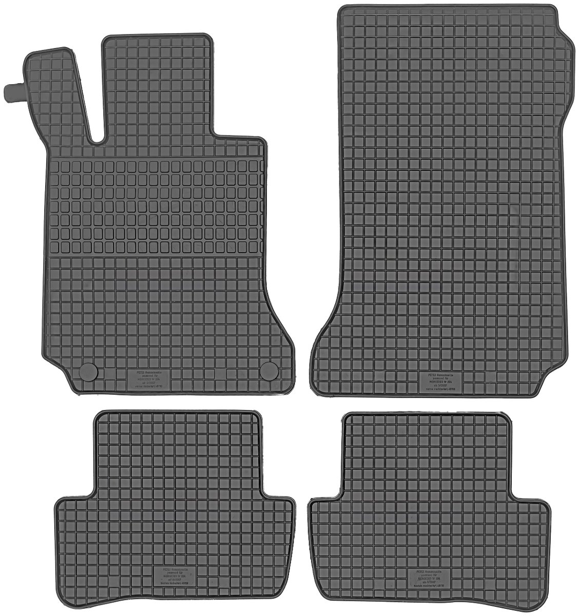 Petex Dywaniki GUMOWE MERCEDES W204 C-KLASA od 2007r.- oryginał 46110