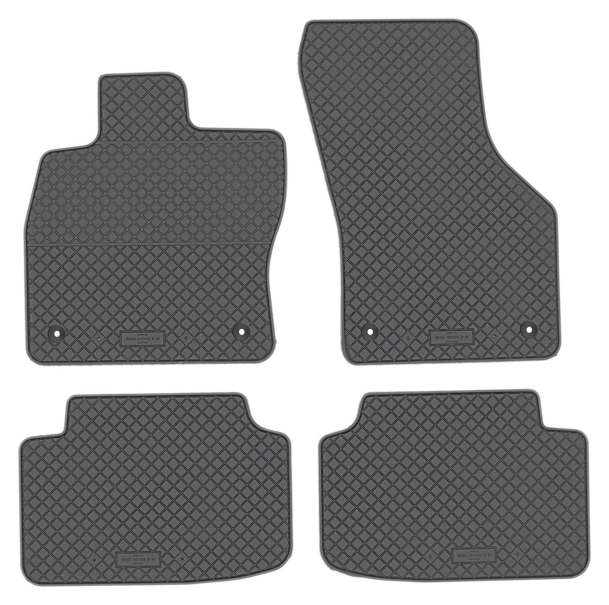 Dywaniki gumowe, Skoda OctaVIa III 2013-2020 Rigum 902402