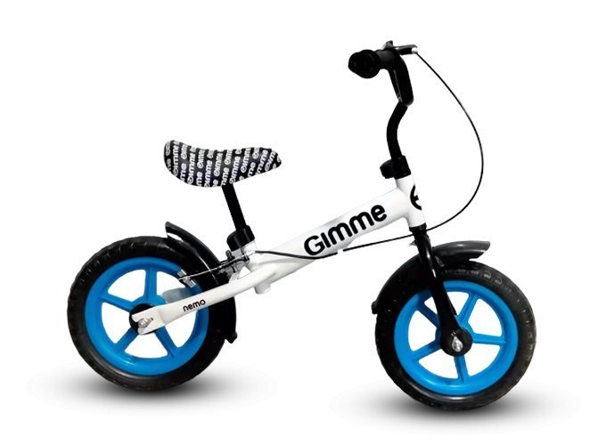 GIMME Rowerek biegowy z hamulcem Nemo - niebieski 72991-uniw